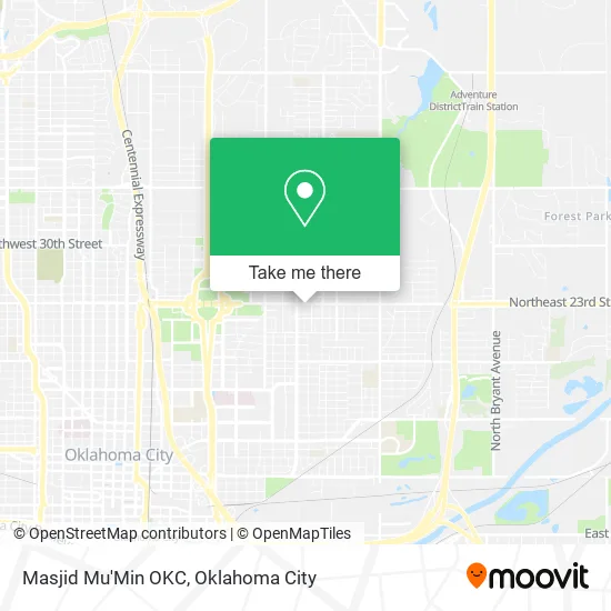 Masjid Mu'Min OKC map