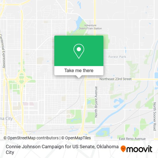 Connie Johnson Campaign for US Senate map