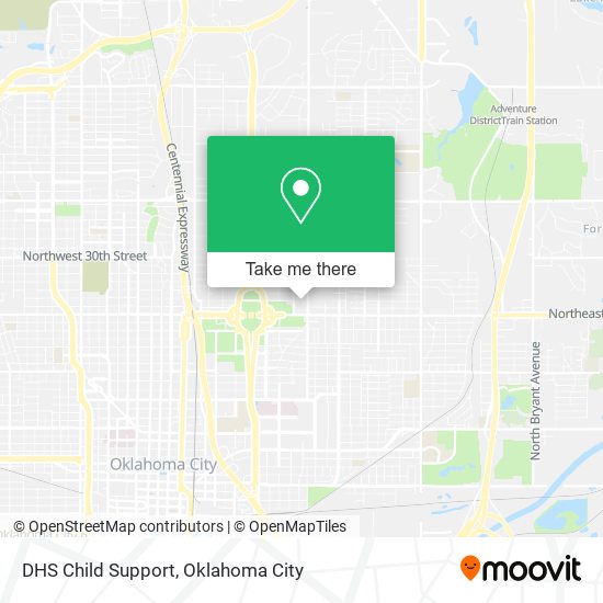 DHS Child Support map