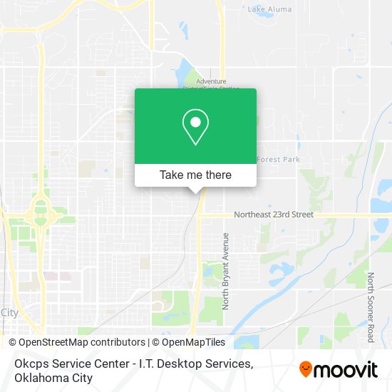 Okcps Service Center - I.T. Desktop Services map