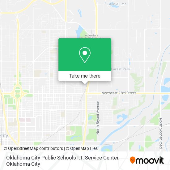 Oklahoma City Public Schools I.T. Service Center map