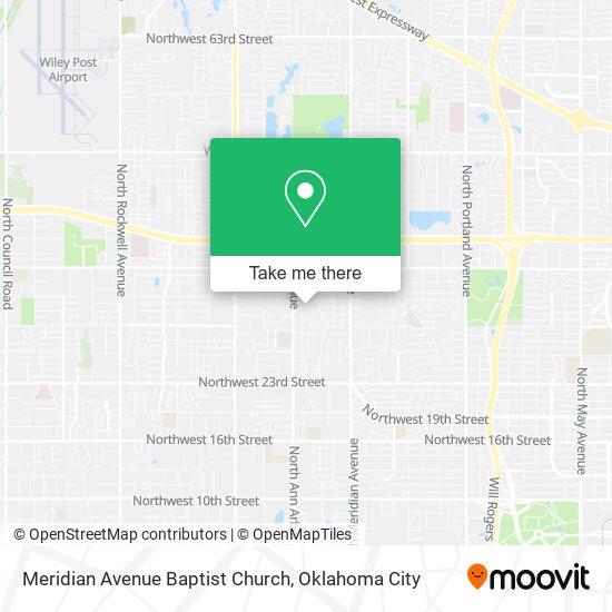 Meridian Avenue Baptist Church map