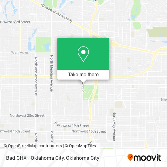 Mapa de Bad CHX - Oklahoma City