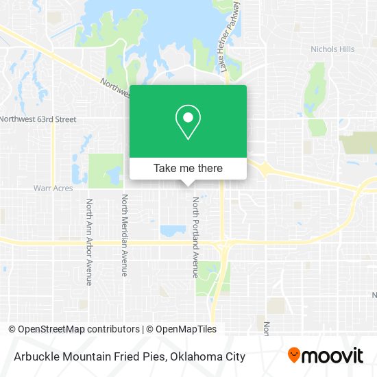 Arbuckle Mountain Fried Pies map