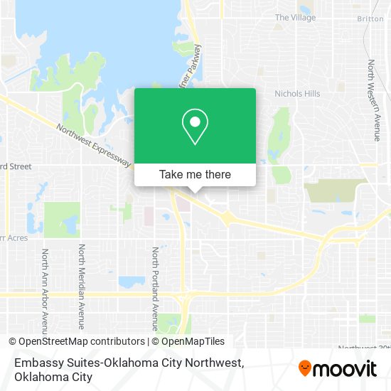 Embassy Suites-Oklahoma City Northwest map