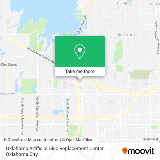 Oklahoma Artificial Disc Replacement Center map