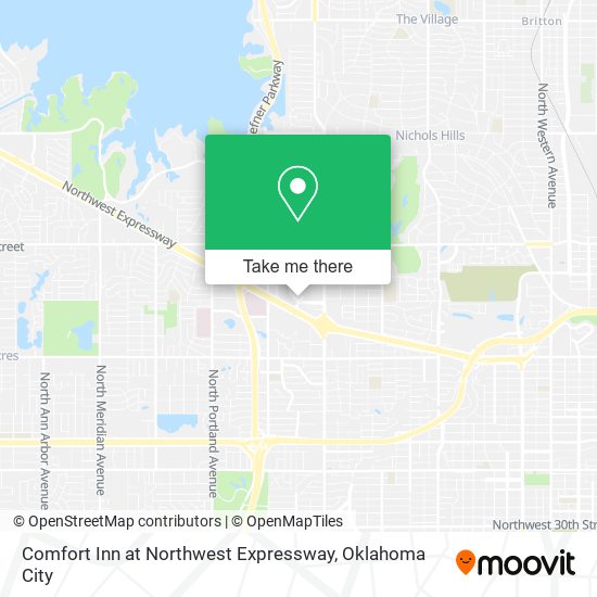 Mapa de Comfort Inn at Northwest Expressway