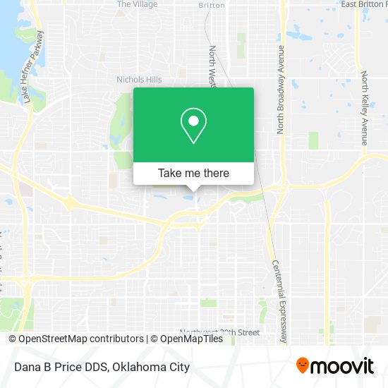 Dana B Price DDS map