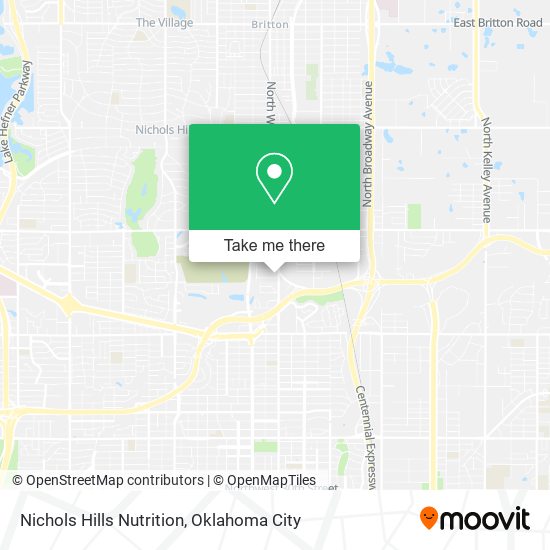 Nichols Hills Nutrition map
