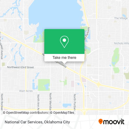 National Car Services map
