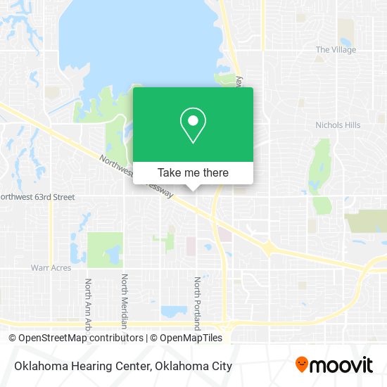 Oklahoma Hearing Center map