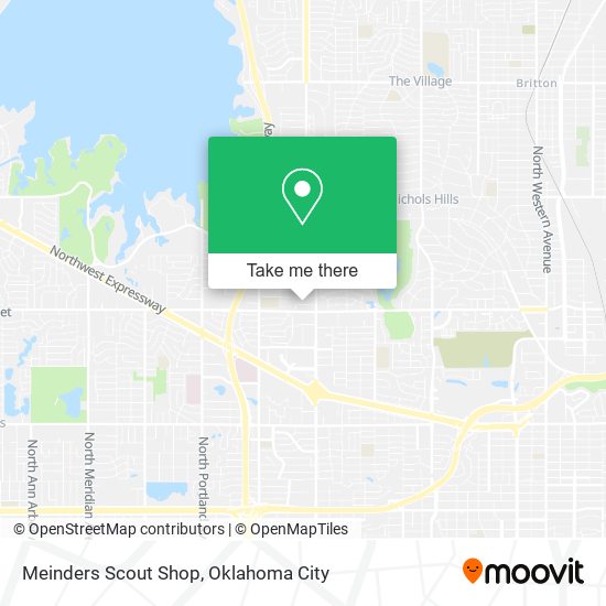 Meinders Scout Shop map