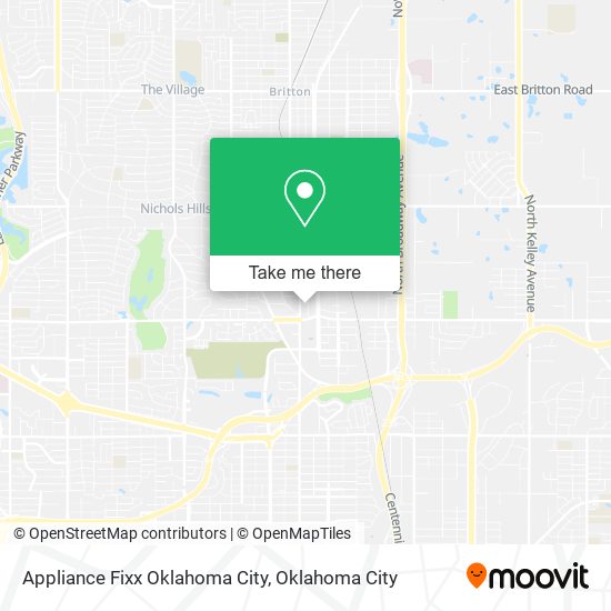Appliance Fixx Oklahoma City map