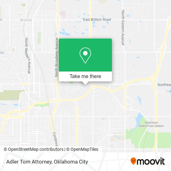 Adler Tom Attorney map