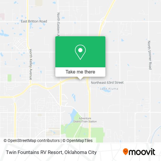 Twin Fountains RV Resort map