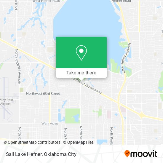 Sail Lake Hefner map