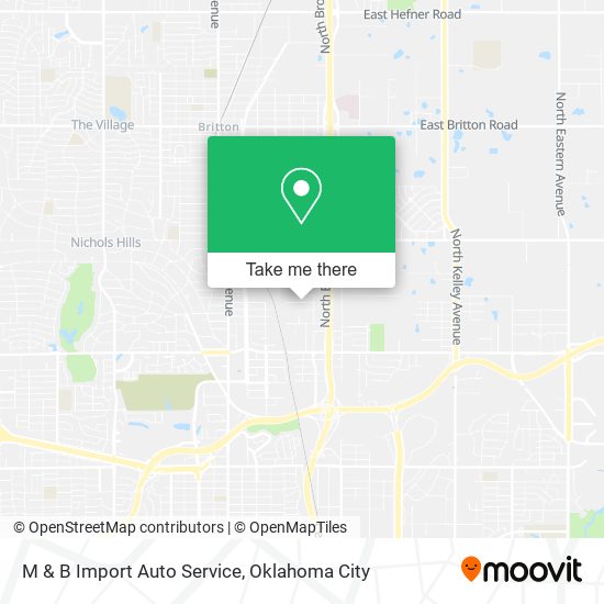 M & B Import Auto Service map