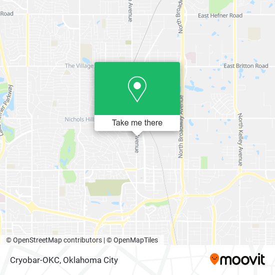 Cryobar-OKC map