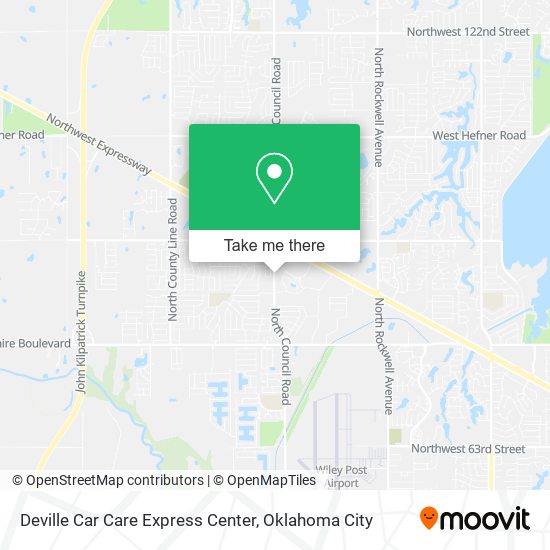 Deville Car Care Express Center map