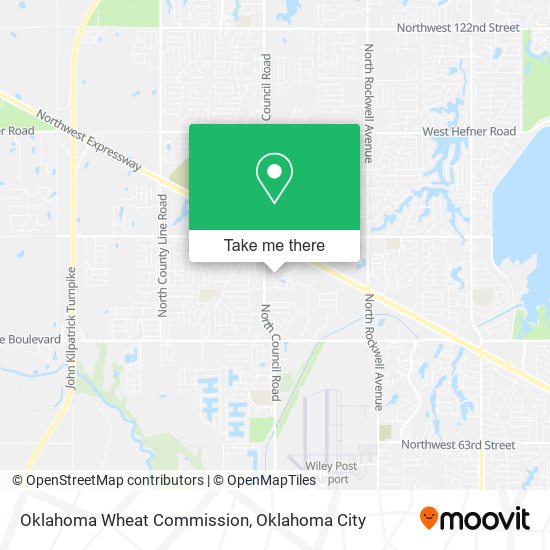 Mapa de Oklahoma Wheat Commission