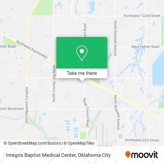 Integris Baptist Medical Center map