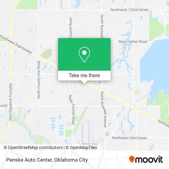 Mapa de Penske Auto Center