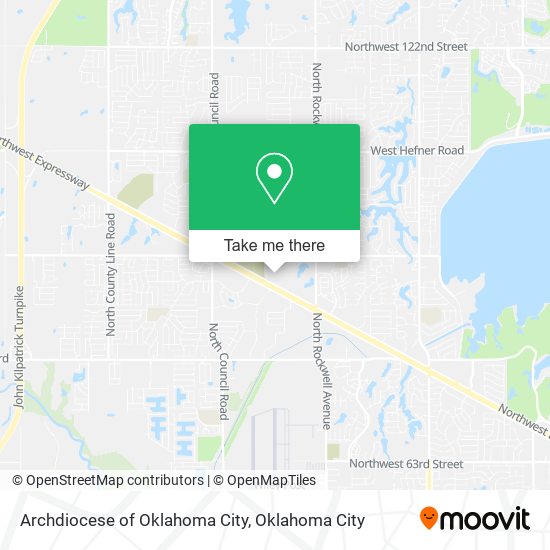 Archdiocese of Oklahoma City map
