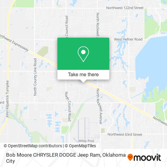 Bob Moore CHRYSLER DODGE Jeep Ram map