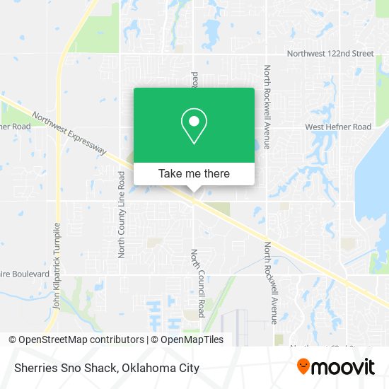 Sherries Sno Shack map
