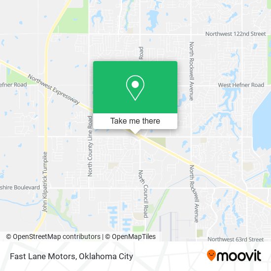 Fast Lane Motors map