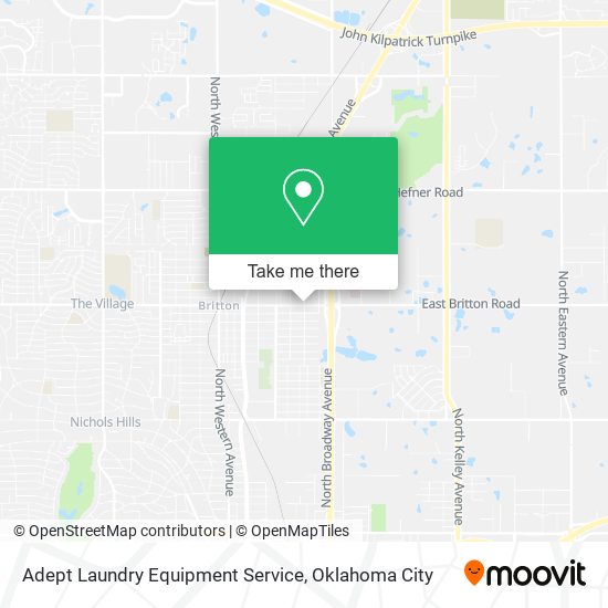 Mapa de Adept Laundry Equipment Service