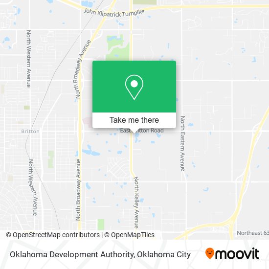 Oklahoma Development Authority map