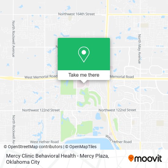 Mapa de Mercy Clinic Behavioral Health - Mercy Plaza