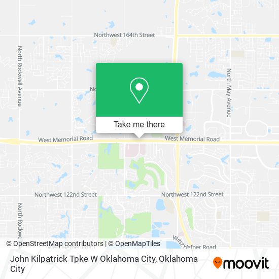 Mapa de John Kilpatrick Tpke W Oklahoma City