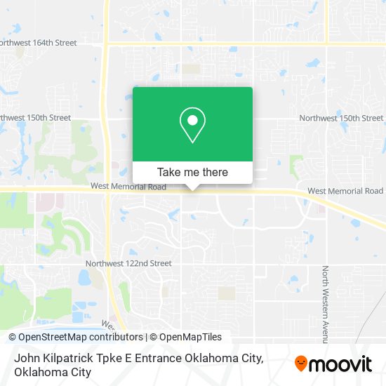 John Kilpatrick Tpke E Entrance Oklahoma City map