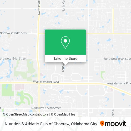 Nutrition & Athletic Club of Choctaw map