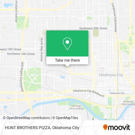Mapa de HUNT BROTHERS PIZZA
