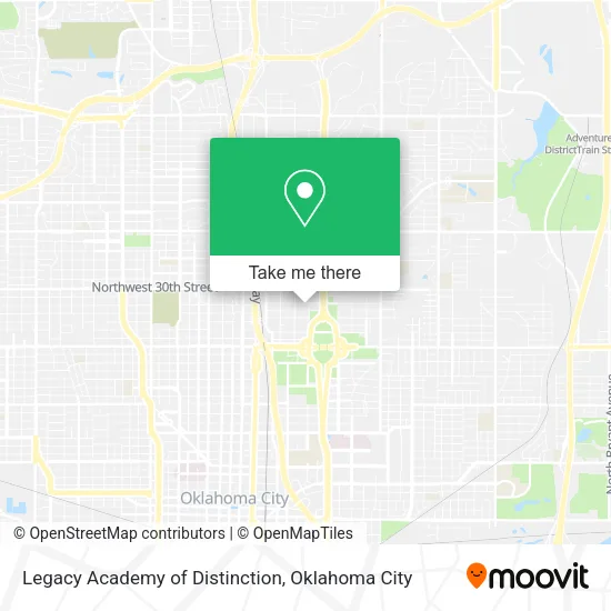 Mapa de Legacy Academy of Distinction