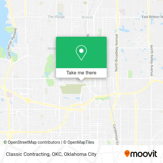 Mapa de Classic Contracting, OKC