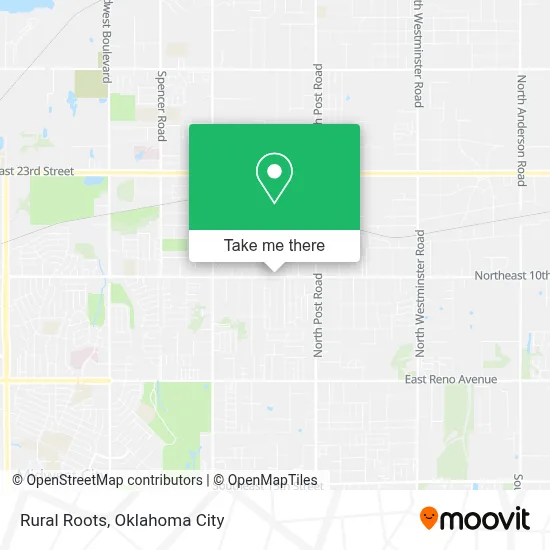 Rural Roots map