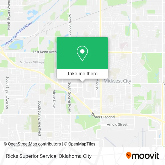 Ricks Superior Service map