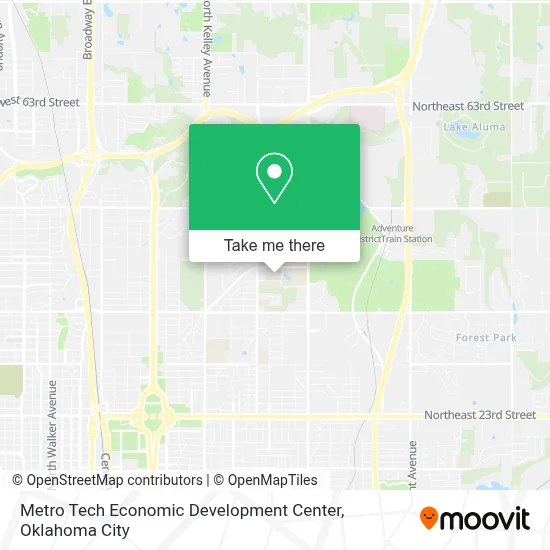 Metro Tech Economic Development Center map