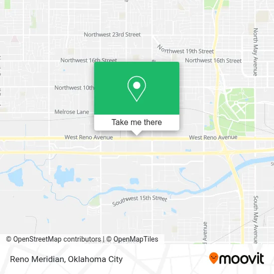 Reno Meridian map