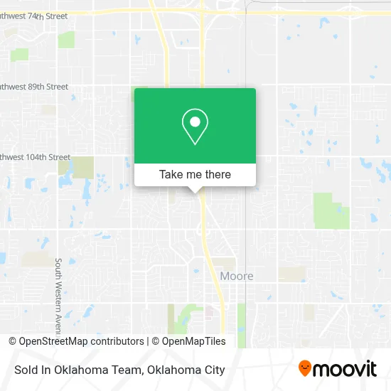 Sold In Oklahoma Team map