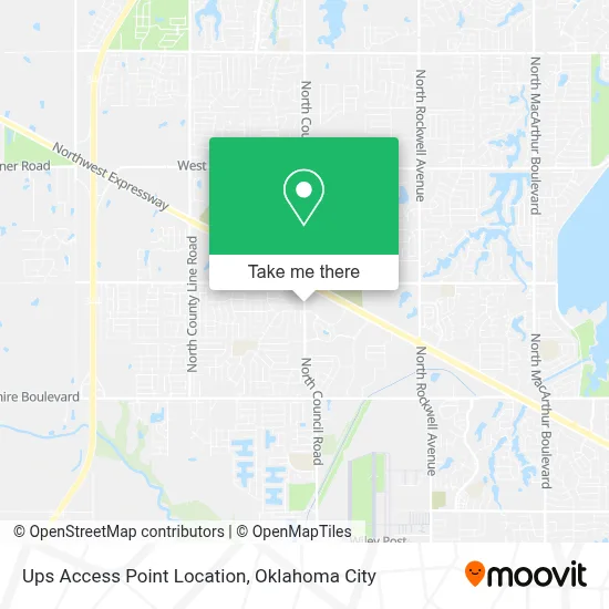 Ups Access Point Location map