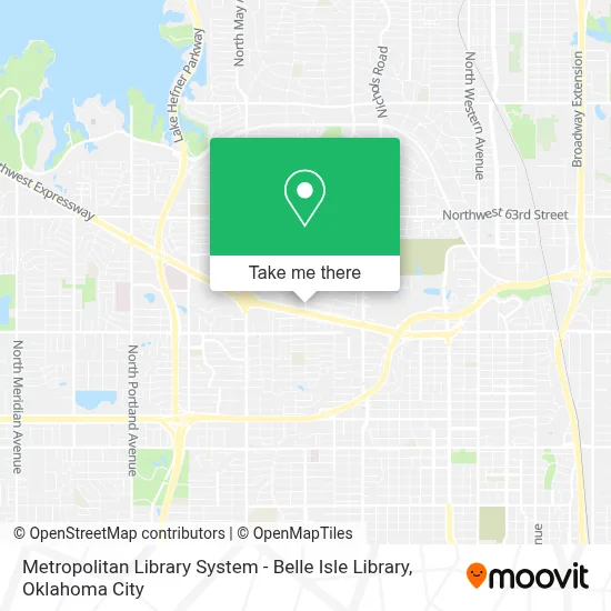 Metropolitan Library System - Belle Isle Library map