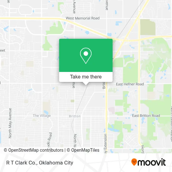 R T Clark Co. map