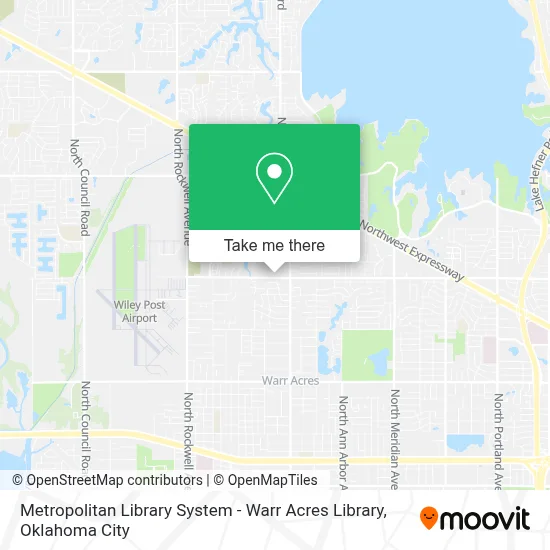 Metropolitan Library System - Warr Acres Library map