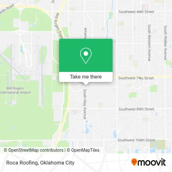 Roca Roofing map