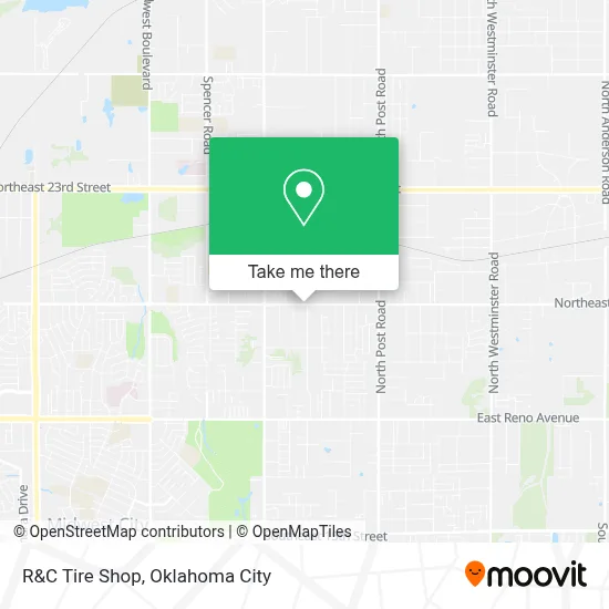 R&C Tire Shop map